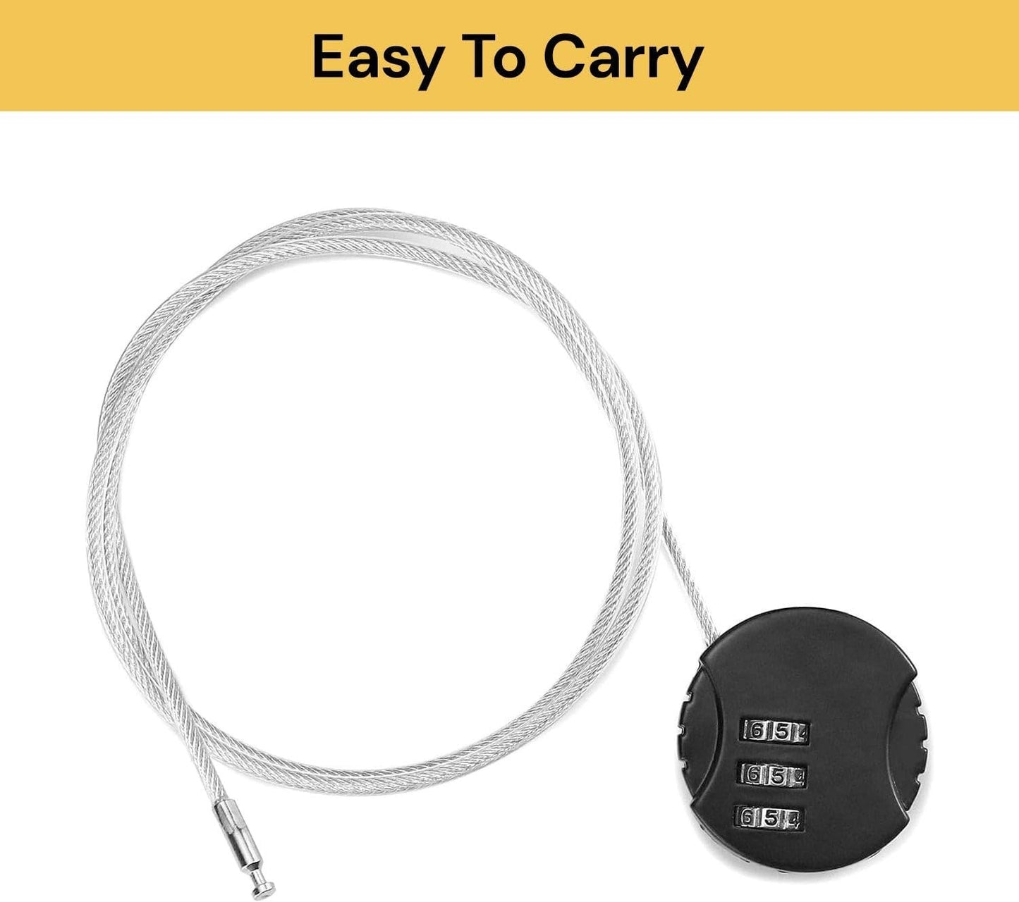 EZONEDEAL Durable Luggage Padlock, Long Neck Combination Padlocks Travel Lock Keyed Security Suitcase Luggage Luggage Locks, Toolboxes for Lockers Bag Luggage