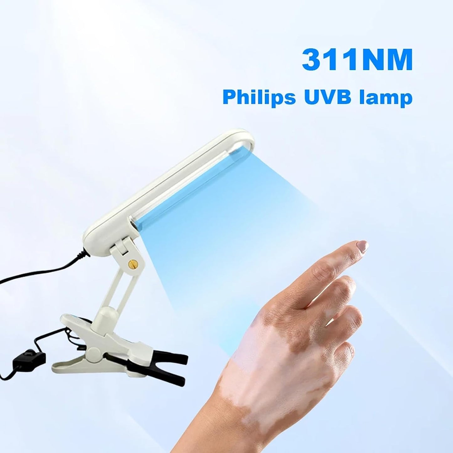 UVB Phototherapy Lamp, Irradiation Area 48 C㎡, 311 Narrow Spectrum Skin Care Device, White Spot Phototherapy Device for Skin Disorders, Body & Scalp