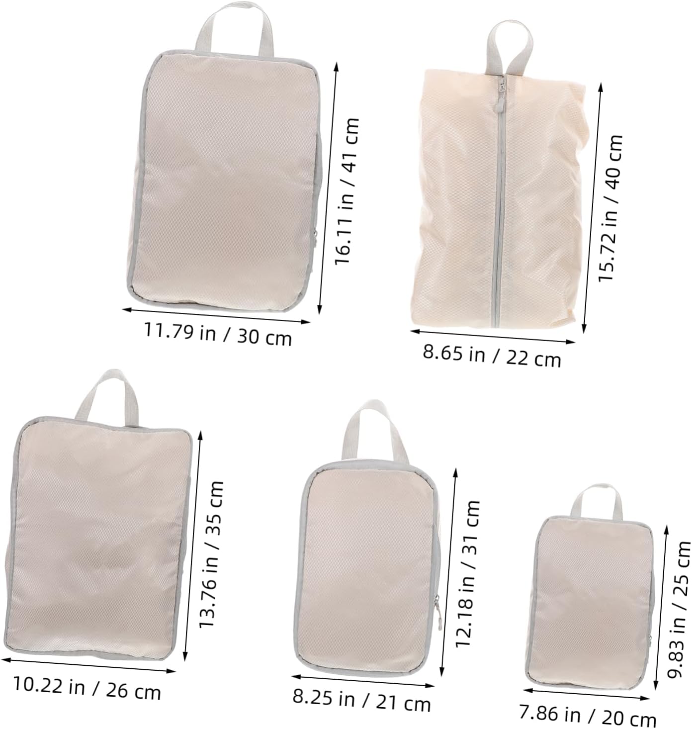 TOGEVAL Travel Essential: 5pcs Compression Packing Cubes for Suitcase Shoes and Clothing Water-resistant Compact and Designed for Organization
