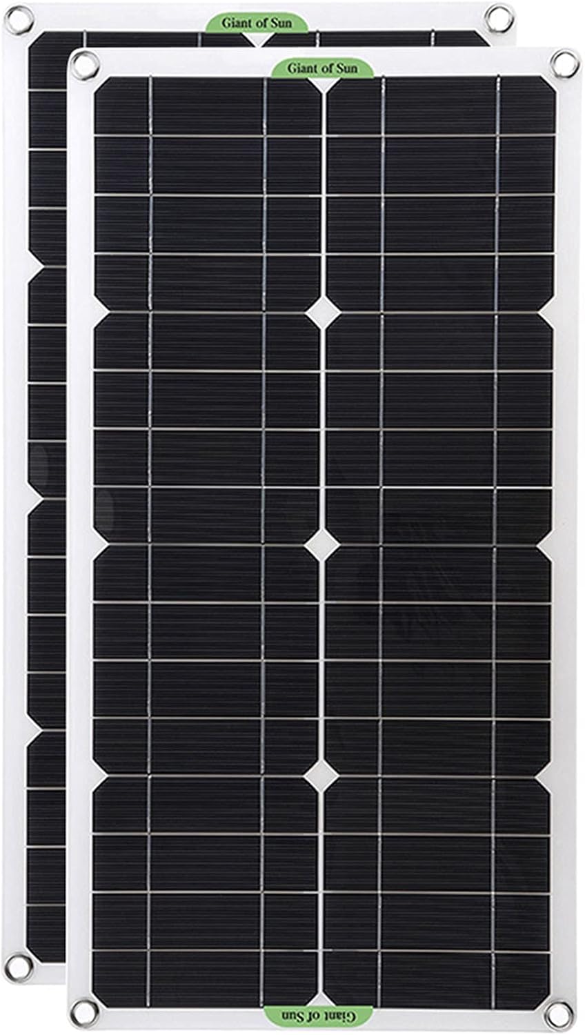 2Pcs 250W/500W Solar Panel Kit 12V USB with 100A Controller Flexible Monocrystalline Solar Power System Charger for Car RV Boat Battery Charger