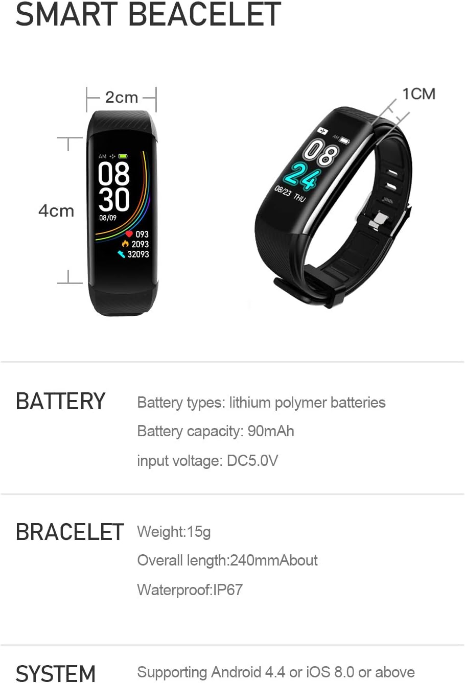 LP Fusion Tech Profit C6S Smart Band Fitness Tracker (Blue)