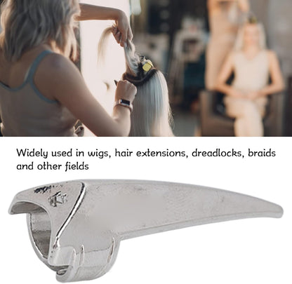 Hair Separator Tool, Finger Separator Toe, Braid Finger Separator Tool Sectioning Ring Separating Rings for Braiding Curling (Silver)