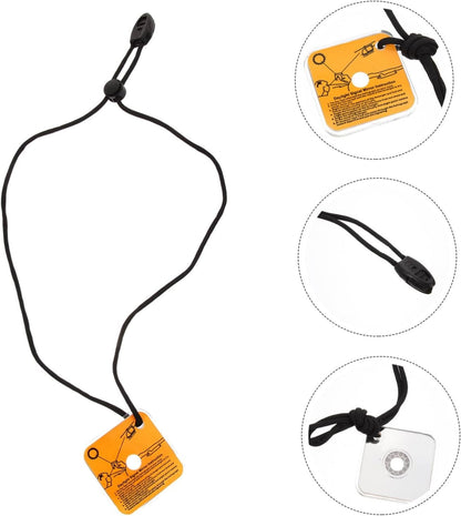 GANAZONO Signal Mirror for Backpacking Compact Reflective Mirror for Emergency for Outdoor Adventures