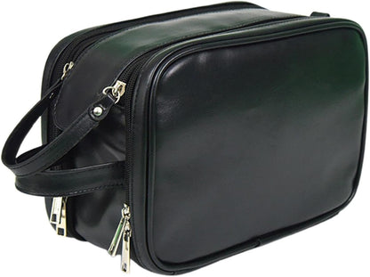Frxib Hygiene Bag for Men - Portable Shaving Bag Travel Cases - Travel Toilet Bags, Toiletry Organizer, Large Capacity Men Cosmetic Bag for Business Vacation