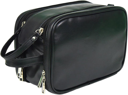 Frxib Hygiene Bag for Men - Portable Shaving Bag Travel Cases - Travel Toilet Bags, Toiletry Organizer, Large Capacity Men Cosmetic Bag for Business Vacation