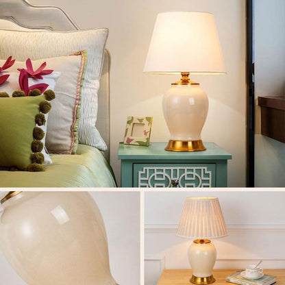 lamp Bed Lamp Home Nordic Ceramic Lamp Hotel Decoration Table Lamp Night Light Ambience Lamp Bedroom Bedside Study Reading Lamp Living Room Lamp lamp