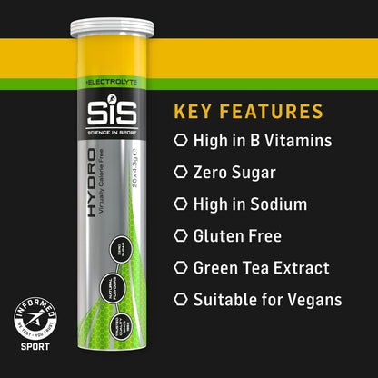 Science In Sport Hydro Electrolyte Tablets - Sugar Free Hydration Tablets, Essential Electrolytes to Reduce Fatigue & Aid Rehydration, Gluten Free, Pineapple & Mango, 160 Servings, 8 Pack