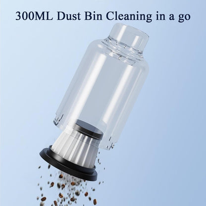 Nuyhgtr Car Vacuum Cleaner, Wireless Vacuum Duster, Vehicle Suction for Interior Cleaning, Hair Removal, Furniture, Mattresses, Carpets, Home, Workshop, Detailing, 7.28x2.95 inches