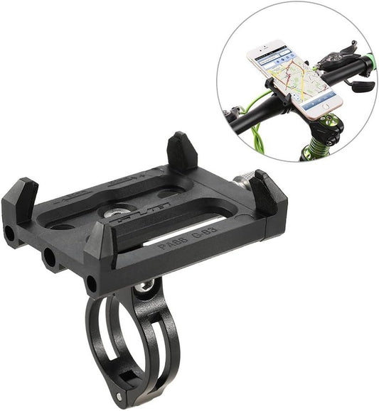 Lixada Bike Phone Holder Anti-Slip Adjustable Bicycle Handlebar Holder Clip Stand for 3.5-6.2 Inch Smart Mobile Phone