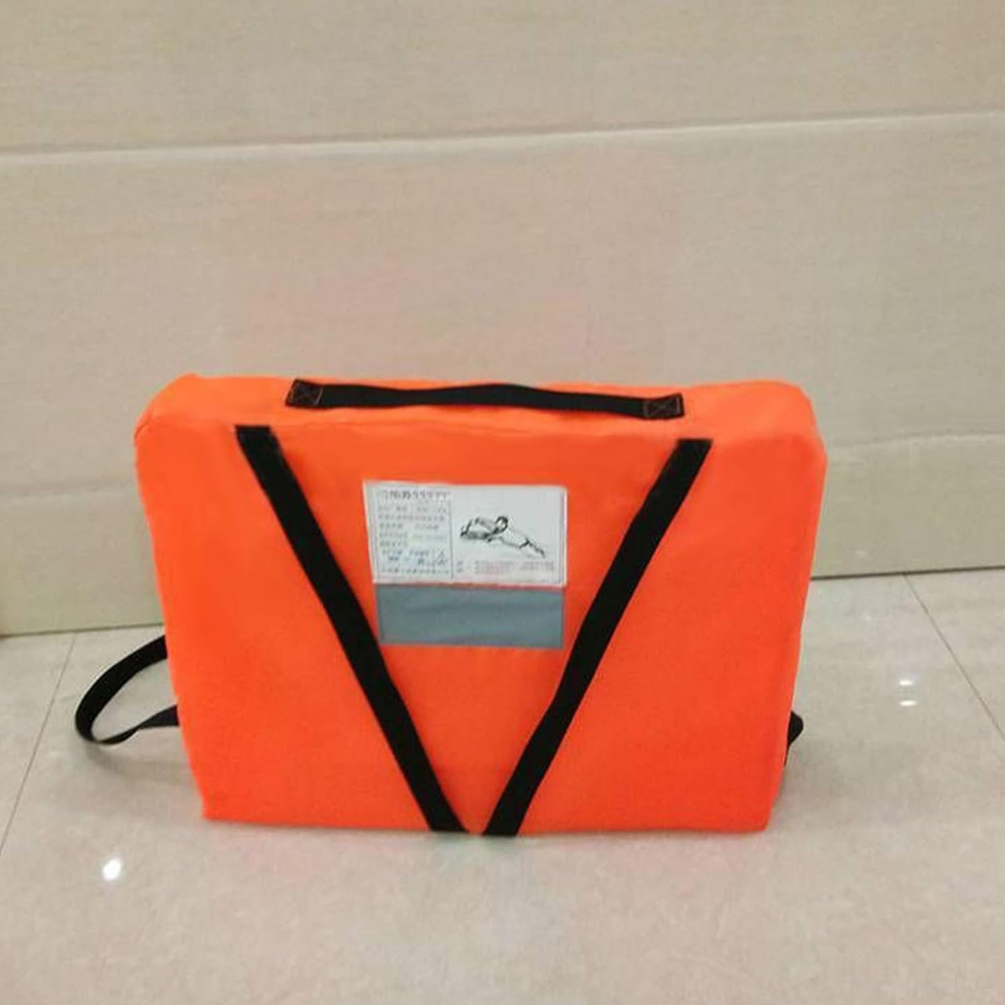 Riaisttd Boat Cushions Flotation, Throwable Life Preserver Cushion, Rescue Tool with Strap, 13.78x17.72x2.36 Inches, Ideal for Kayaks, Paddle Boards and Water Safety