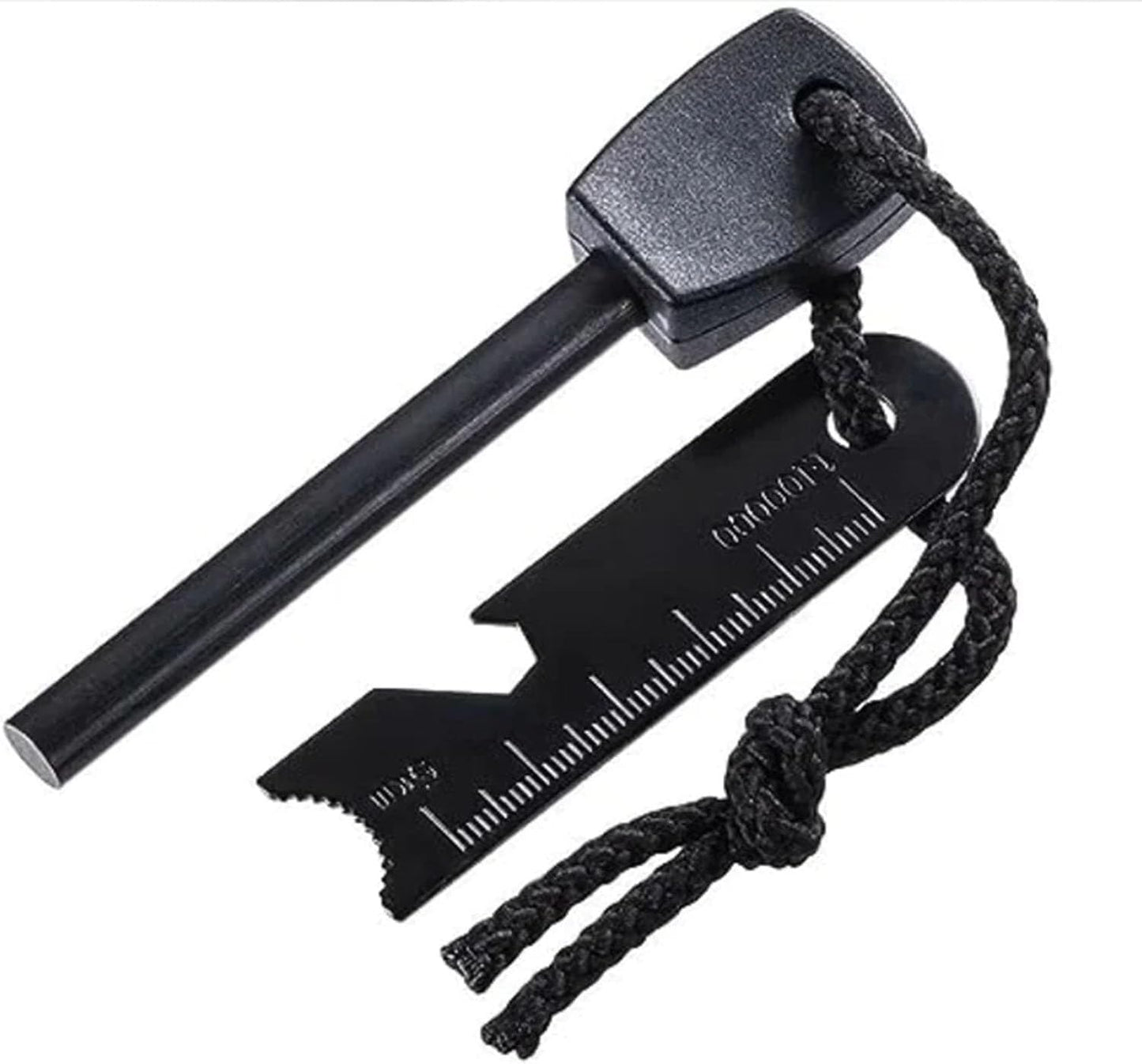 EZONEDEAL Fire Starter Magnesium Flint Rod Stone Fire Starter Lighter Emergency Survival Camping Hiking Survival Igniter with Multi-Tool Striker