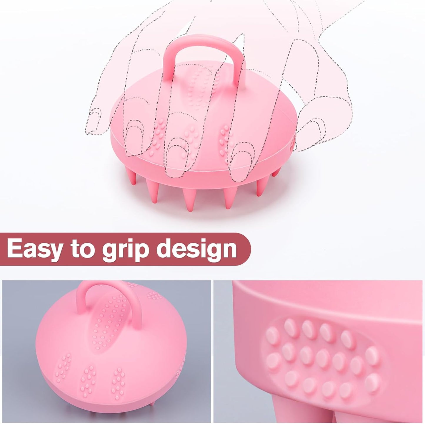 Alyvisun Scalp Massager, Soft Silicone Shampoo Brush for Hair Growth | Relaxation and Cleansing Head | Scalp Exfoliator