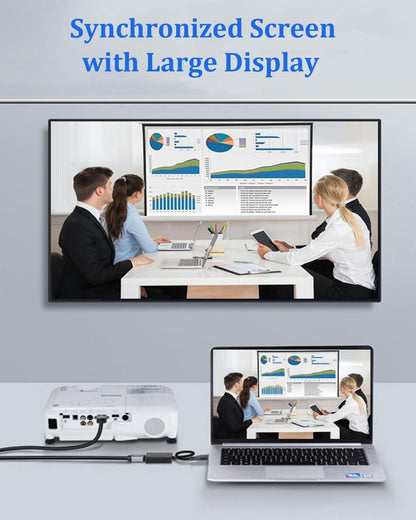 ABLEWE USB 3.0 to HDMI Adapter - USB to HDMI Converter 1080P Full HD Video Audio Adapter for PC Laptop Projector HDTV Compatible with Windows XP 7/8/8.1/10/11 Only-Updates Drivers