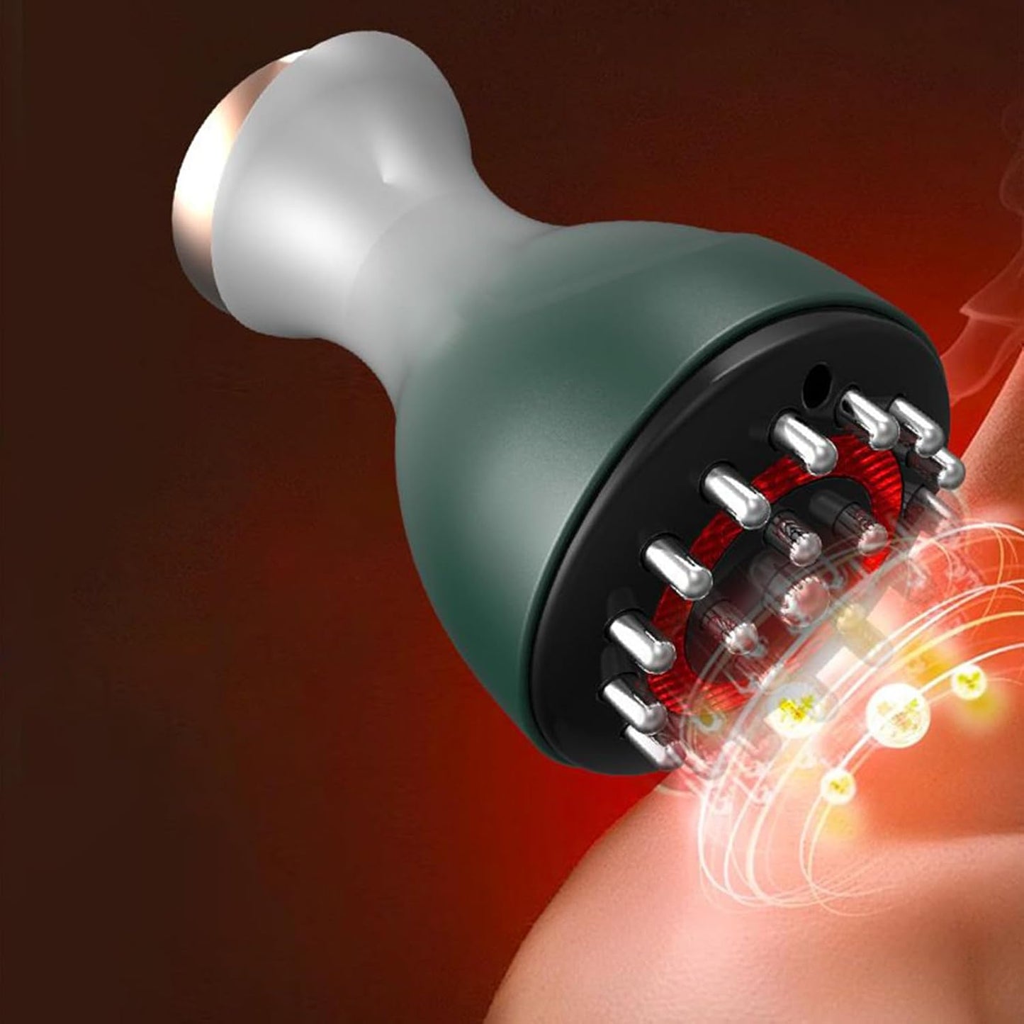 Strumento Per Massaggio Anticellulite | Dispositivo Elettrico Senza Fili Manuale per Massaggio Cellulite | Accessorio per Benessere di Cosce Gambe Braccia Addominali Glutei e Corpo