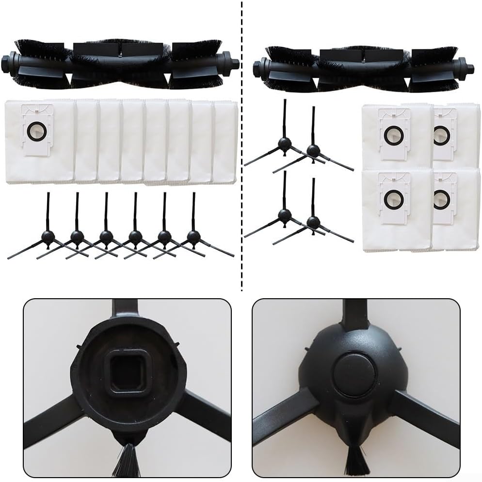 Cleaning Essentials for Verefa L11 Pro - Spazzola laterale principale e sacchetti per la polvere (B)