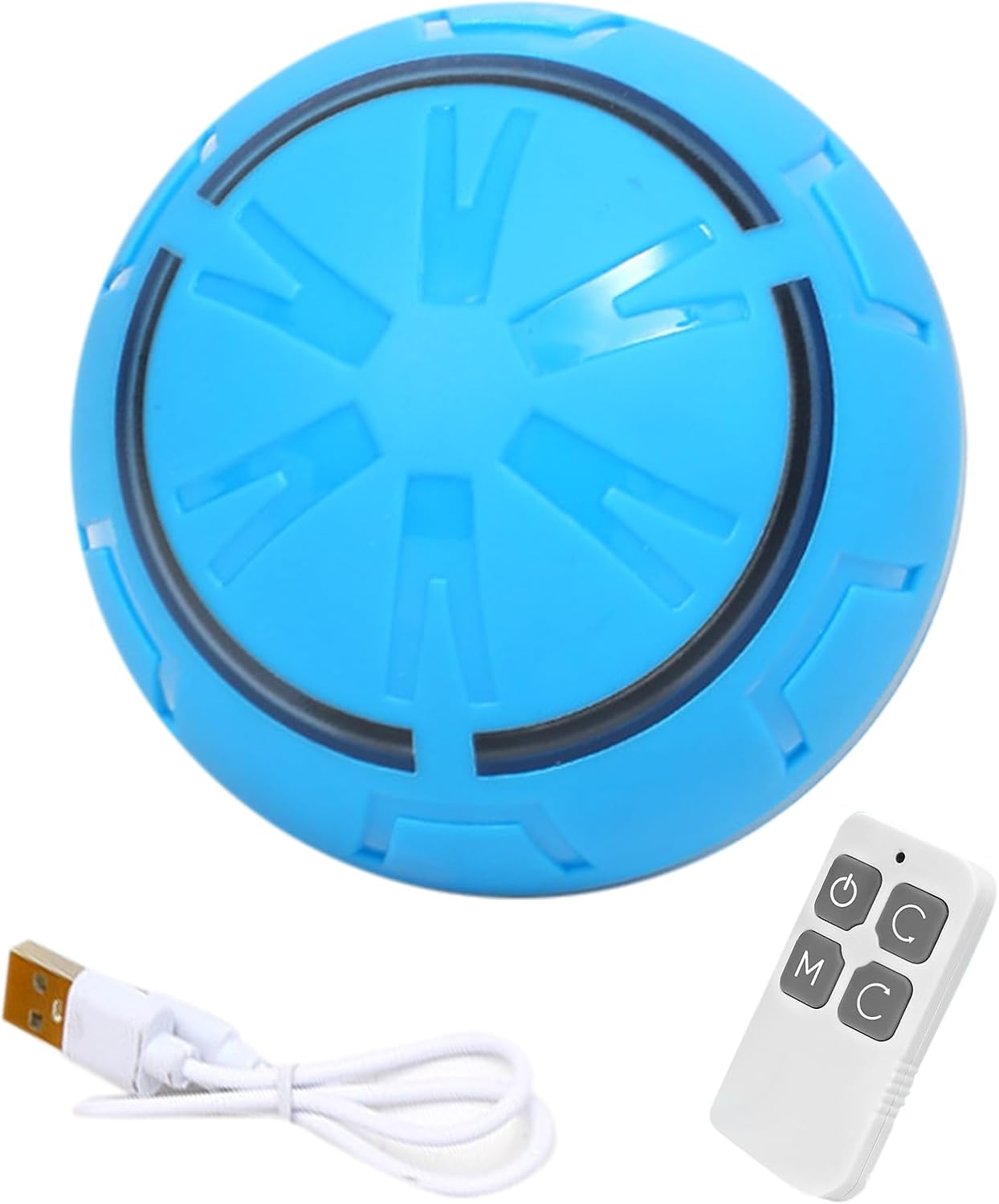 Nuyhgtr Interactive Dog Ball, Shake Pet Ball Dog Toy, USB Rechargeable with LED Lights, Vibrating Indoor Games, Active Rolling for Small, Medium, Large Breed Dogs, Fun and Engaging Play