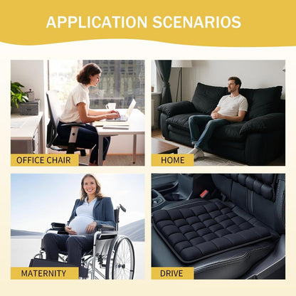 Travel Cushion,Portable Travel Cushion,3D Air Cell Seat Cushion,with 36 Air Bags,for Pressure Relief,Tailbone Protection,Suitable for Airplanes,Wheelchairs,Car Sets,Office Chairs