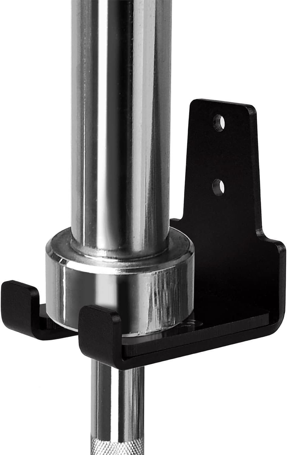 Yes4All Vertical Wall Mounted Olympic Barbell Holder Top, Barbell Storage Rack, Hanging Barbell Rack 1, 2 or 4 Bars for Home Fitness Equipment
