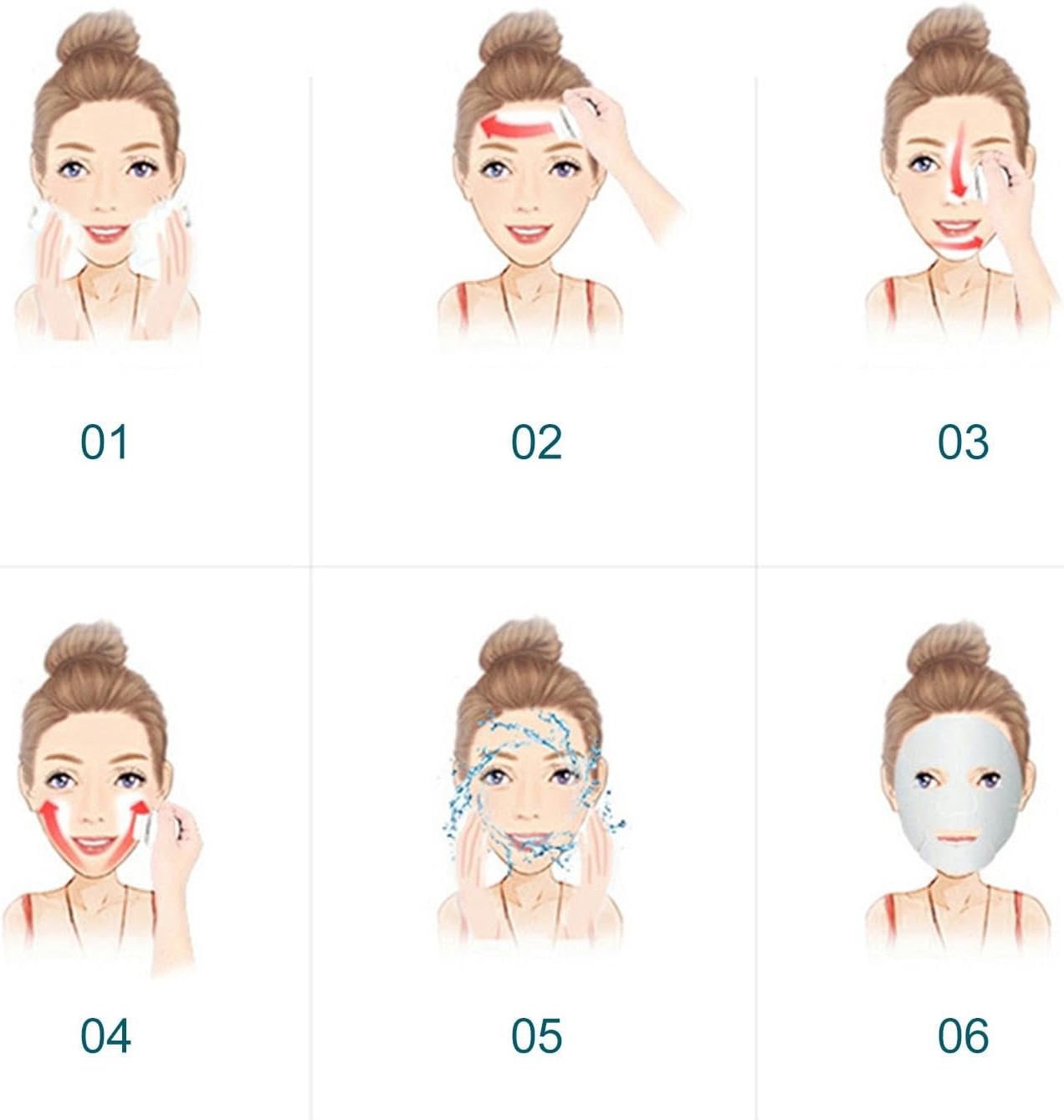 Facial Cleansing Brush, Waterproof Usb Charging Face Deep Cleaning Scrubber. Deep Cleaning Face Spin Scrub With 3 Brush Heads Deep for Men & Women, Travel-Friendly Facial Brush