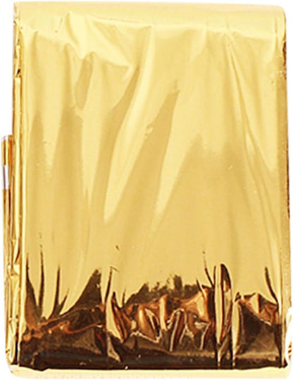 Emergency Blanket Survival Blanket Thermal Reflective Camping Blanket for Outdoor Emergency Rescue (gold-5pcs)