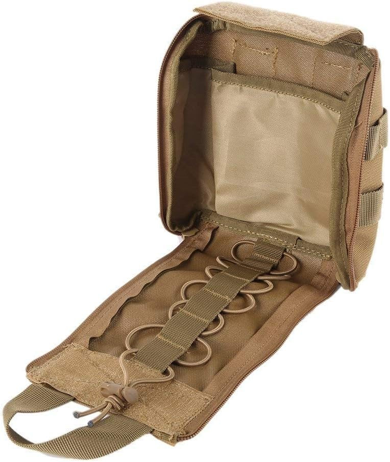 WYNEX First Aid EMT Bags, Tactical IFAK Medical Molle Pouch Military Utility Med Emergency EDC Pouches Outdoor Survival Kit Suit for Tactical Waist Belt Pack 1000 Nylon