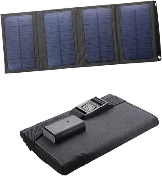BESPORTBLE Sustainable 10w Solar Panel Charger Waterproof Lightweight Foldable Outdoor Power Bank USB Solar Charger for Mobile Devices for Outdoor Activities
