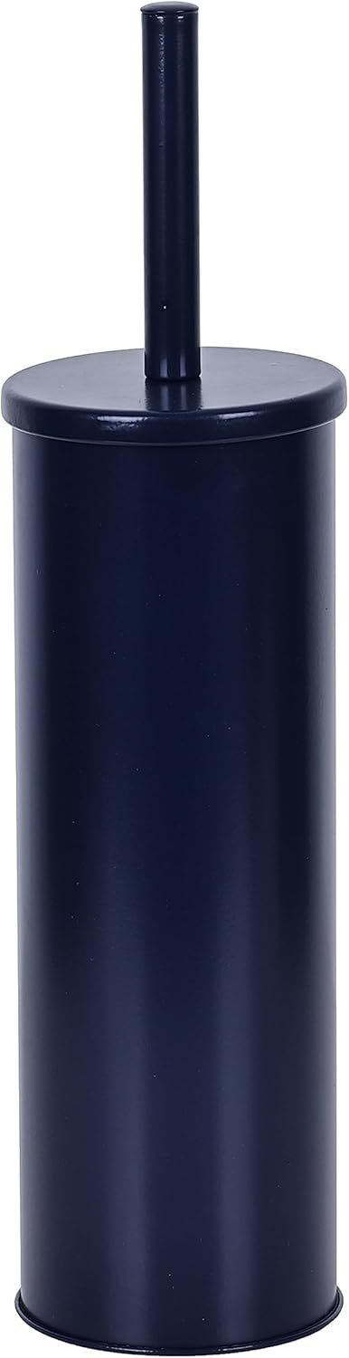 Deep & Sturdy Toilet Bowl Brush with Holder - Durable Scrubbing - Toilet Cleaners - Household Essentials - Bathroom Cleaner - Cleaning Supplies - Household Supplies, Matte Navy