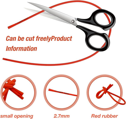 MDEOOSKY 10 Pack Tube Feeding Kit, Includes 5 Pack 8 FR Red Feeding Tubes & 5 Pack 5/10/20/30/60 ML Syringes & 1 Bulb Syringe for Lamb Goat Puppy Whelping Kitten Measuring Watering