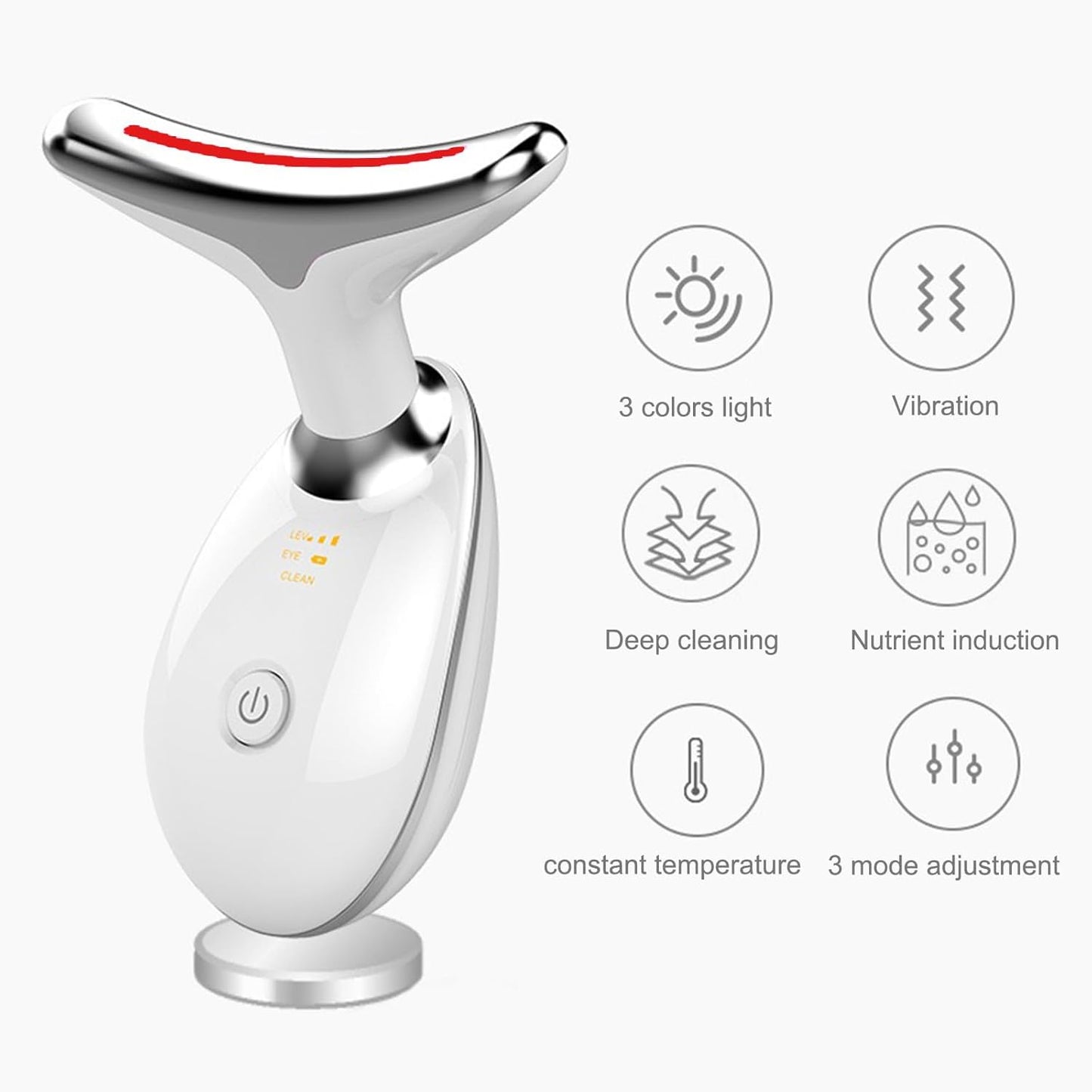 Uonkeus 3-in-1 Beauty Device,Facial and Neck Massager,Multifunctional Skin Care Tools