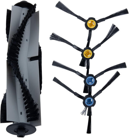 Jonikuper Essential Cleaning Tools - Set di spazzole a rullo di ricambio e spazzole laterali per Silvercrest SSR1 SSRA1, compatibile con modelli di ricambio
