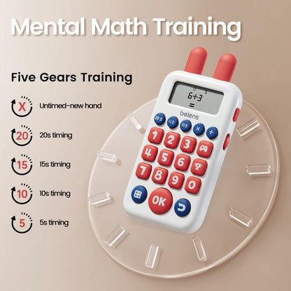 beiens Learning Toys for 4+ Year olds, Math Games, Educational Toys for Addition, Subtraction, Division and Multiplication Game, Electronic Math Flash Cards