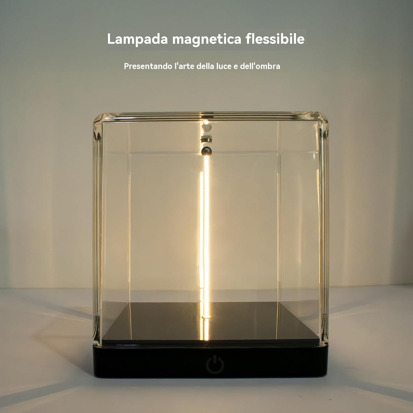 Rechargeable Magnetic Night Light Modern LED Touch Table Lamp for Bedroom Living Room Study Wall Decoration Portable Ambient Lighting Accessory Home Elegant Gift