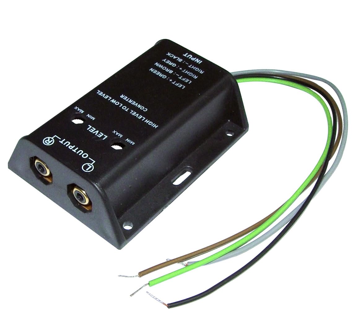 Audioproject A111 - Car Radio Amplifier Adapter Speaker Cable Amplifier to High Level to Low Level Converter Adapter Adjustable