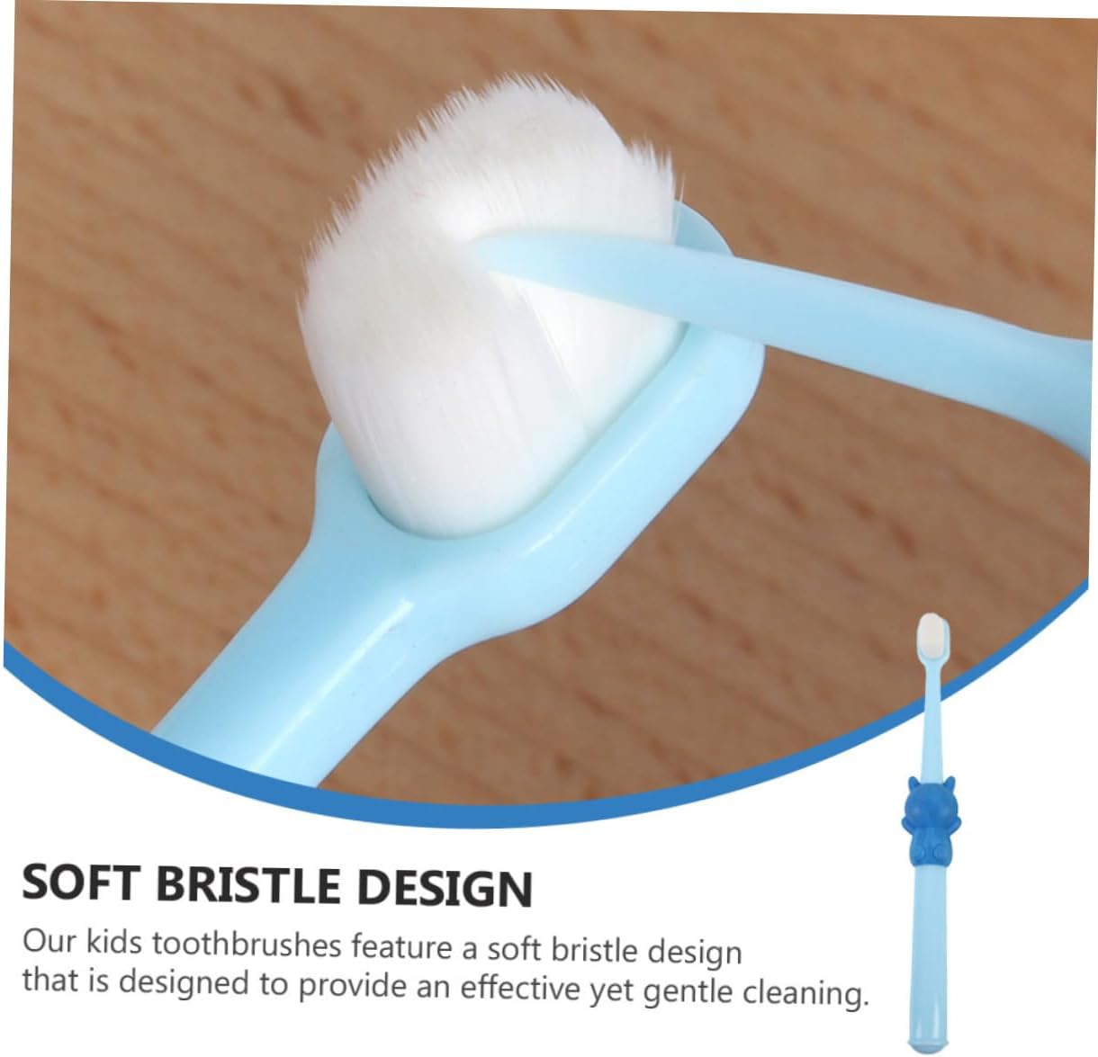 HAMPPLIES 2pcs Toothbrush Soft Bristle Teeth Cleaning Brush for Gentle Care Cartoon Design for Childrens Oral Hygiene