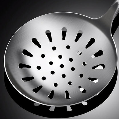 QQNQQ Utensili da Cucina, Utensili da Cucina Cucchiai for Cucinare Spatole Utensili da Cucina in Acciaio Inossidabile Gadget Pentole Spatole da Pranzo Cucchiai