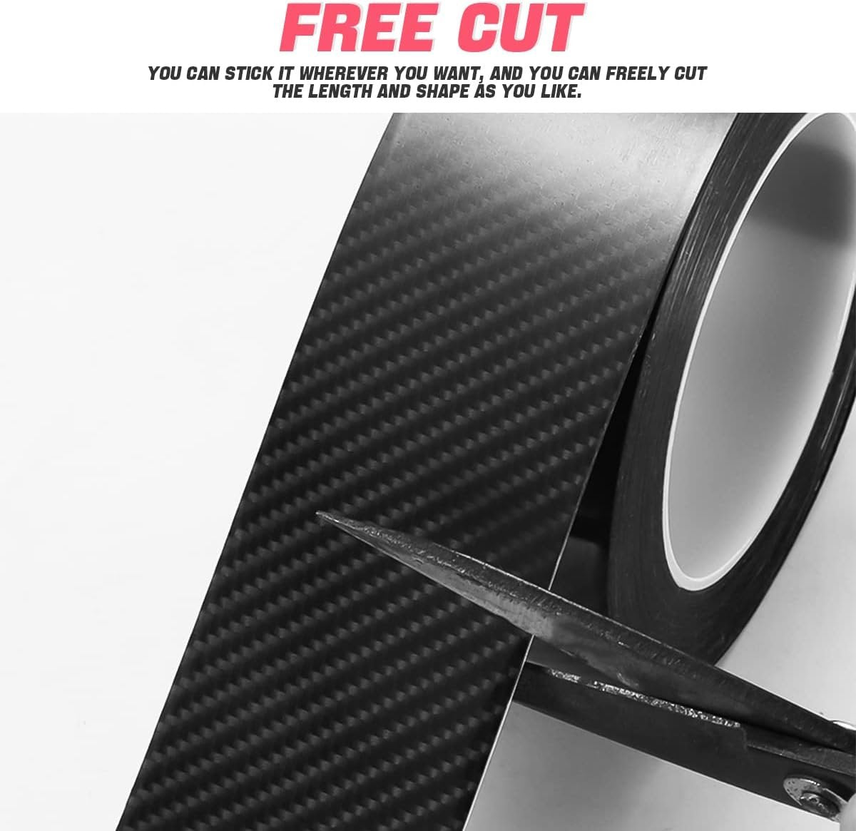 Car Door Entry Guard, Anti-Collision Adhensive Protector Tape, Scratch Cover for Car Door Sill, Rear Bumper, Handles, Fit for Most Cars, Vehicles, SUVs, Auto Exterior Accessories (2 x 394 inches)