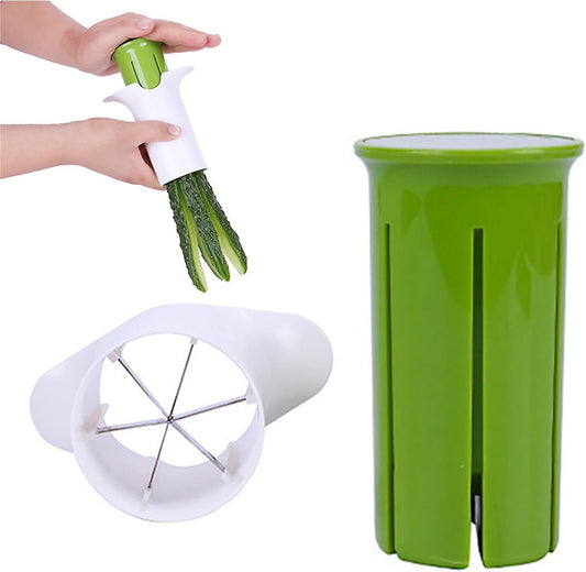 Carrot Slicer - Handy Cutting Tool for Baby Food, Fruit Corer and Vegetable Stick Maker, Easy Kitchen Gadget for Strawberries, Cucumbers, Meal Prep Helper with Grip and Compact Design