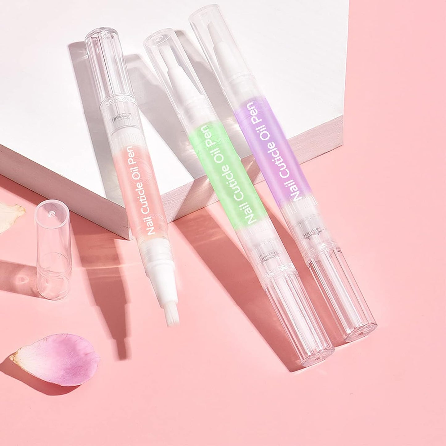 SULLMAR Nail Cuticle Oil Pen 28Pcs Nail Care Oil Pen Nail Nourishment Polish With Vitamins Moisturized Gel Repair For Gel Nails Care