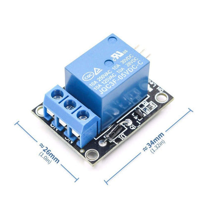 DAOKI 5 Pcs KY-019 5V 1 Channel Relay Module Board Shield for PIC AVR DSP ARM Arduino with Dupont Cable, 24AWG Wire