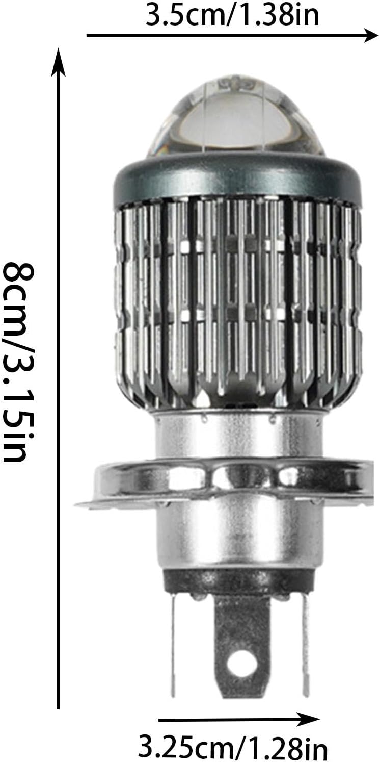 Générique LED Headlight Motorcycle, High Brightness LED Driving Lights, Resistant Design, Efficient & Long Lasting, Waterproof, GuideBulb Replacement Parts, Accessories, 1-Pack