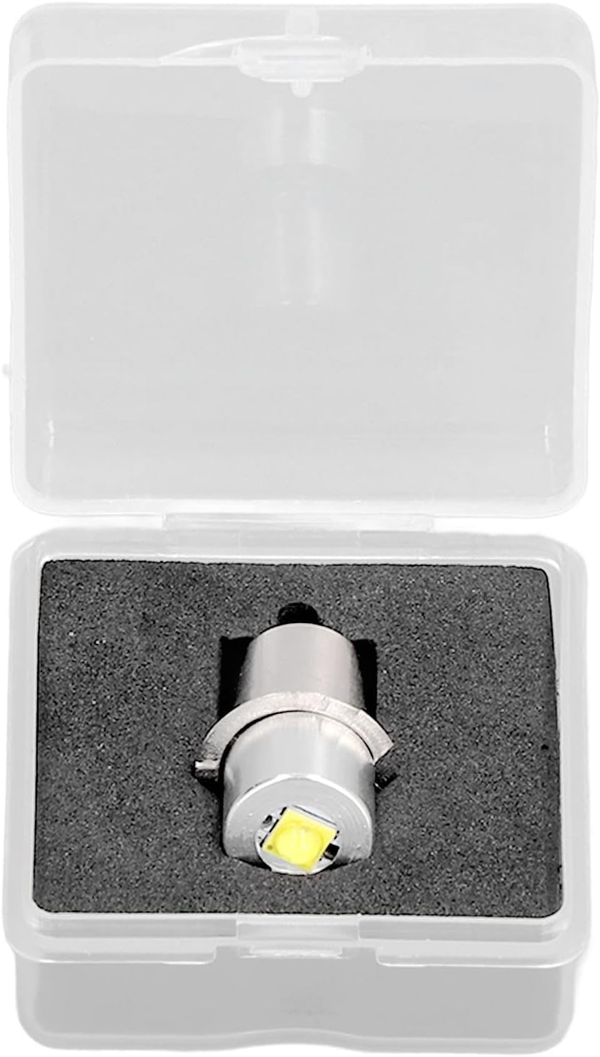 Lampadina per Torcia Lampadina di Ricambio per Torcia Lampadina a Led in Lega di Alluminio Lampadina Ad Alta luminosità Luce Bianca 4.5V 3W Lampadina di Ricambio per Torcia a