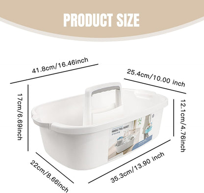 Cleaning Bucket Cleaning Caddy Stackable Wide Edge Cleaning Bucket with Grooved Handle Easy to Clean & Maintain Cleaning Supplies Organizer for Spray Bottles