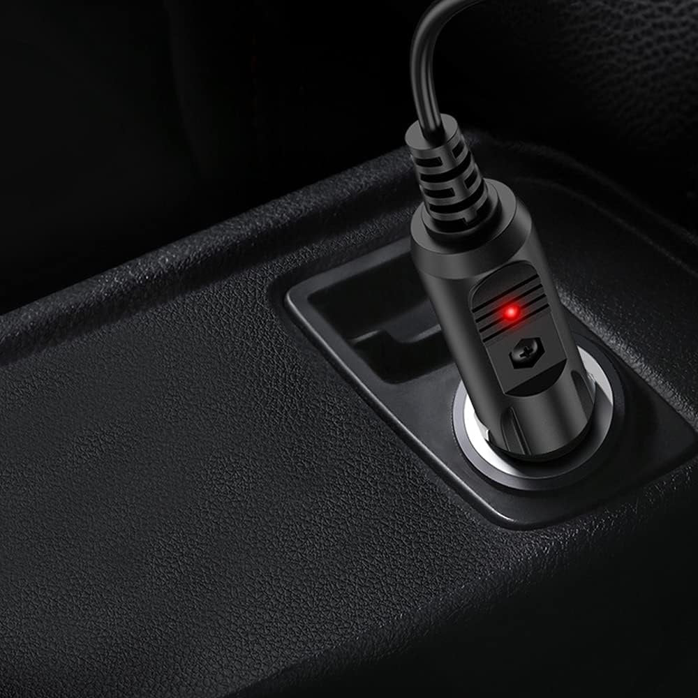 LIANSUM DC 12V 2A Car Charger Universal Power Cord 5.5x2.1mm to Cigarette Lighter with 8 Connector for DVD Player, GPS, Bluetooth Speakers, Breast Pump, label maker, Camera, router, CD Player 5FTCable
