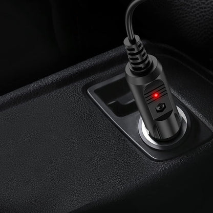 LIANSUM DC 12V 2A Car Charger Universal Power Cord 5.5x2.1mm to Cigarette Lighter with 8 Connector for DVD Player, GPS, Bluetooth Speakers, Breast Pump, label maker, Camera, router, CD Player 5FTCable