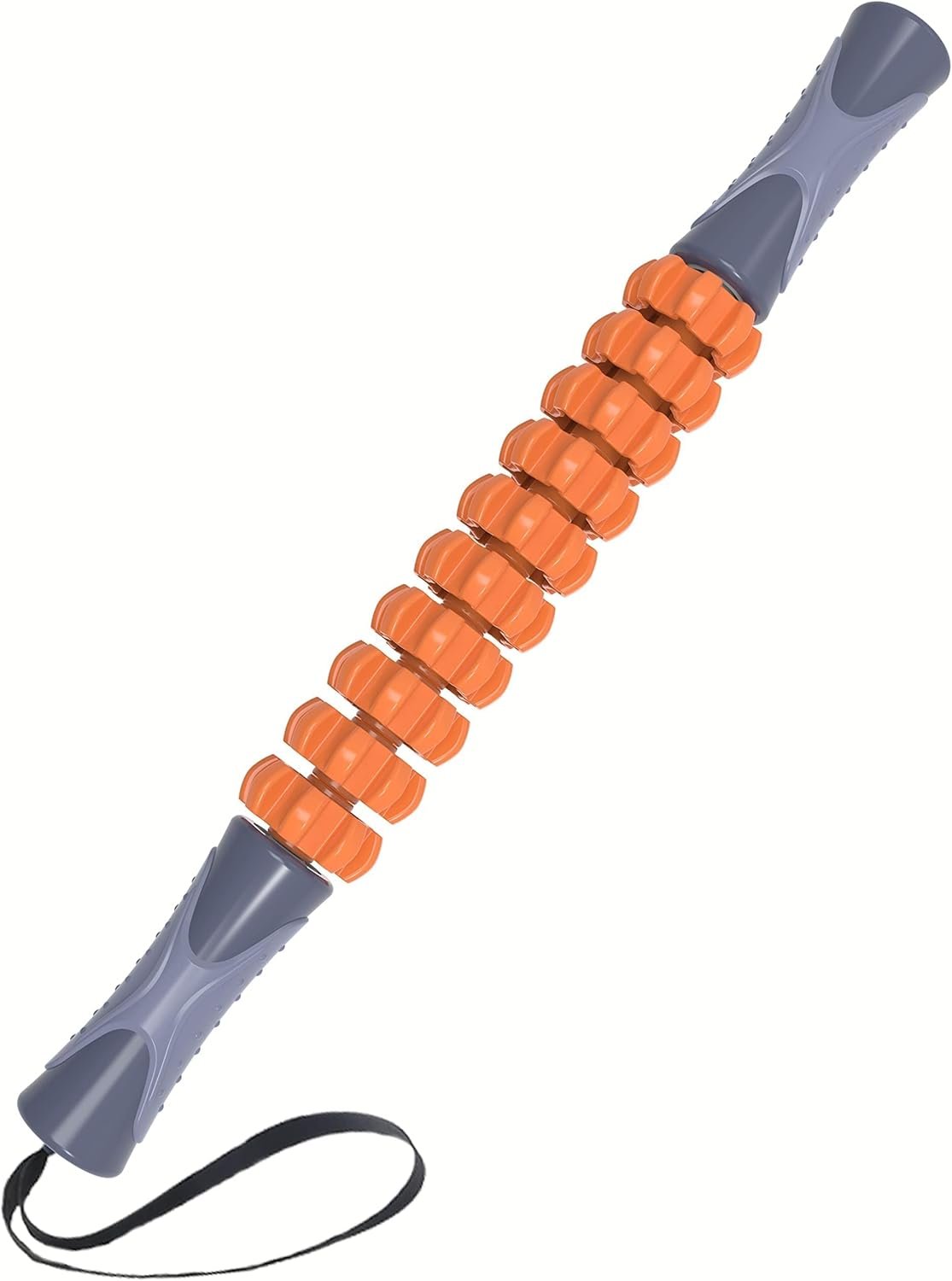 Kamileo Athlete Muscle Roller, Fascia Muscle Roller Releases Fascia to Reduce Pain, Cellulite Massager,Massage Tool to Relieve Soreness and Stiffness of Body Parts Calves, Thighs, Shoulders(Orange)