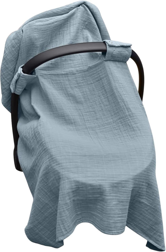 Car Seats Cover Baby, Cars Seat Canopy Breastfeeding Covers, Breathable Soft Fabric, Stretchy Privacy Shield, Ideal for Travel Gear, Outdoor Vacation, Family Outing, 20x7x2cm