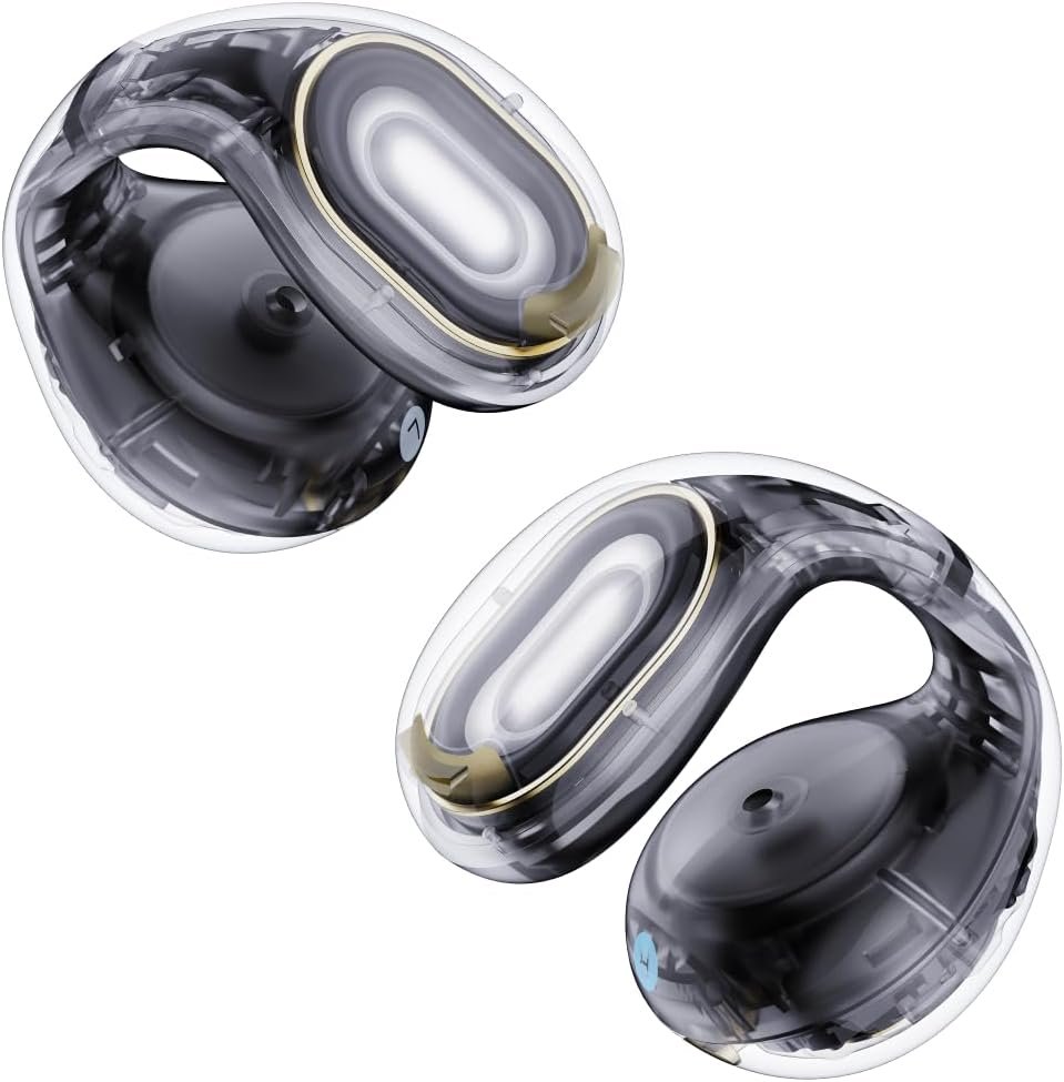Soundcore C30i by Anker, Open-Ear Earbuds, Clip-On Headphones, Lightweight Comfort, Small-Ear Friendly, Stable Fit, Firm-Shell Design, Attachable Ear Grips, Big Drivers for Clear Audio, 30H Play, IPX4