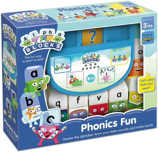 Trends UK Alphablocks Phonics Fun Learning Toy - Multicolor Letter Cubes - 3+ Unisex Electronic Learning Toy