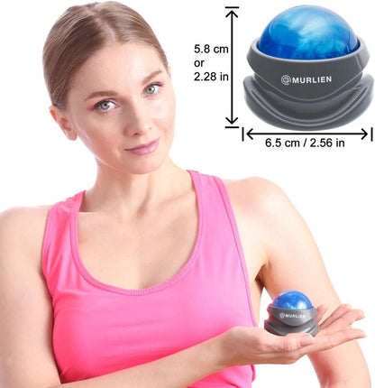 MURLIEN Massage Roller Ball, Tight and Sore Muscles Relief, Manual Massager, Alleviating Shoulder, Arms, Back, Legs, Calves or Muscle Tension