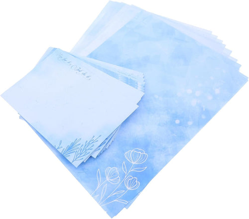 Holibanna 10Set Writing Paper Set with Envelopes Vintage Romantic Design Stationery for Craft Projects